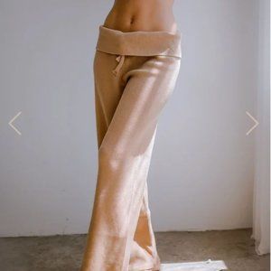 NWOT The Good Alma Waffle Knit Lounge Pants in Ochre Natural Dye